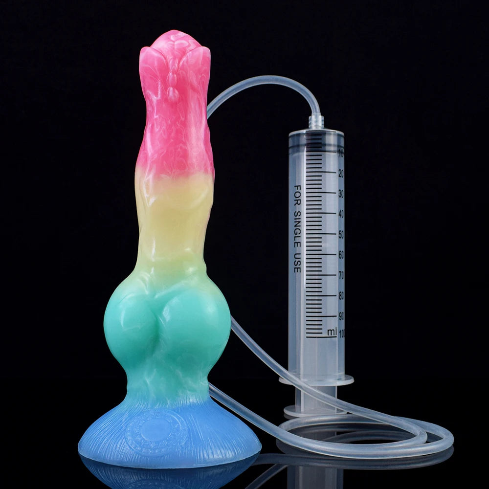 ASHBURN Ejaculation Large Knot Silicone with Squirting Function Strong Sucker