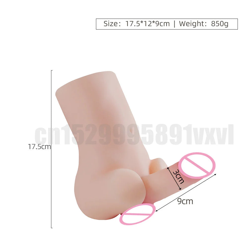 Adult Toys Mini Sex Doll Torso Masturbator For Man Pleasuring Realistic Dildo Penis Sexy Anal Hole Male Female Masturbation Tool