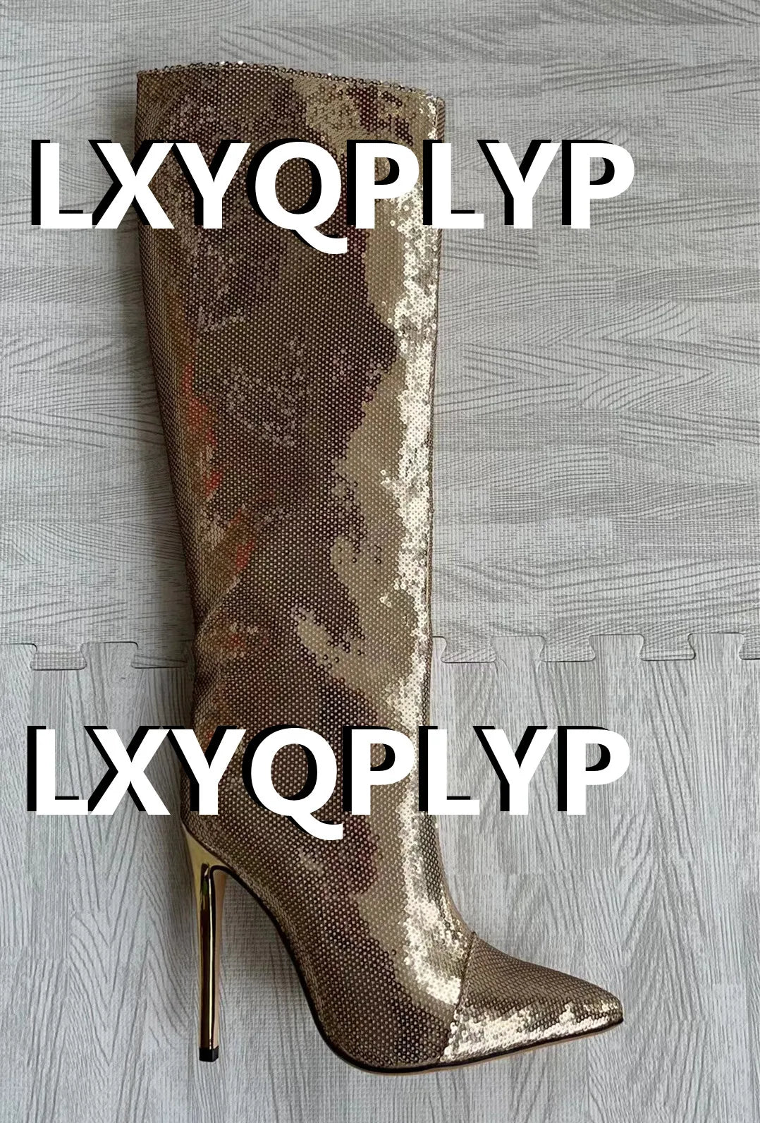 Knee High Boots Candy Colors Mirror Leather Women Knee High Boots High Heels Stilettos Runway Shoes for Women High Heel Boots