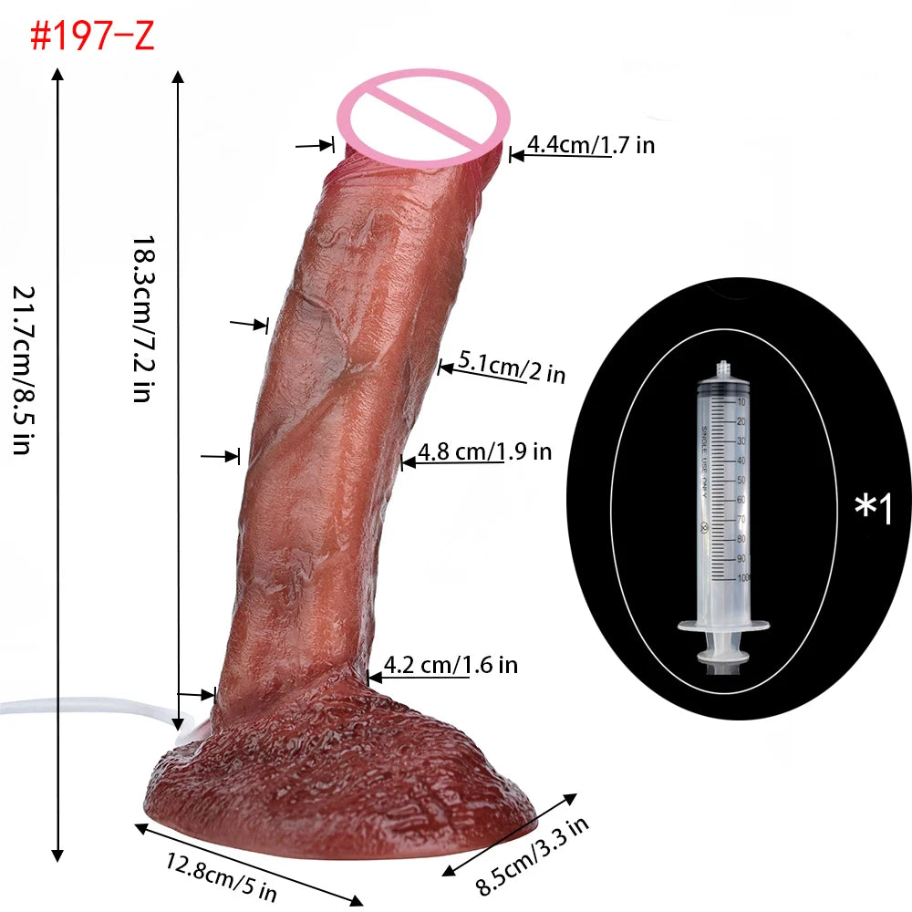 ASHBURN FLOOD RITE – Realistic Squirting Dildo