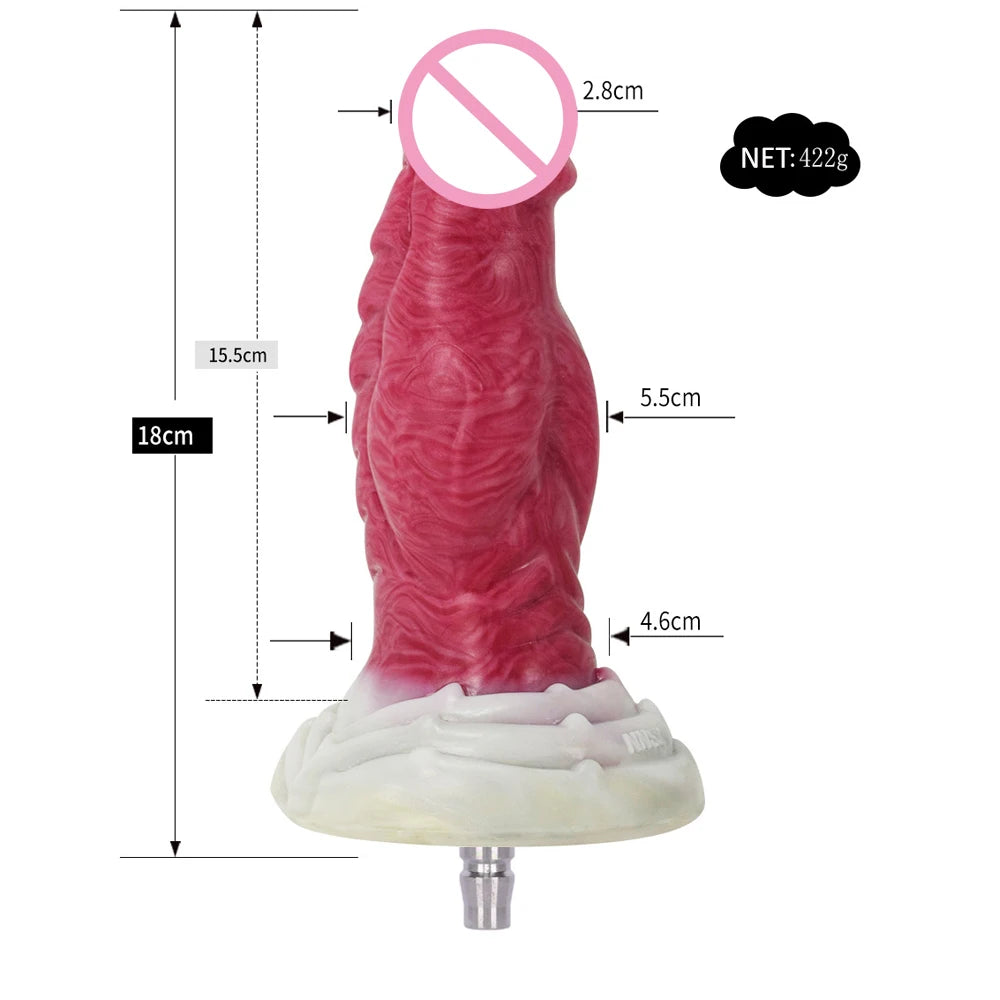 ROUGH BEAST Vac-U-Lock Sex Machine Dildo Attachment Silicone Anal Plug Simulation Erotic Sex Toys for Women and Men Masturbator