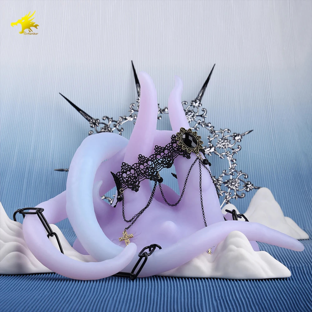Tentacle Dildo Color Silicone Sex Toys Realistic Octopus Fake Penis Adult Fantasy Anal Plug Holder Masturbation Massag