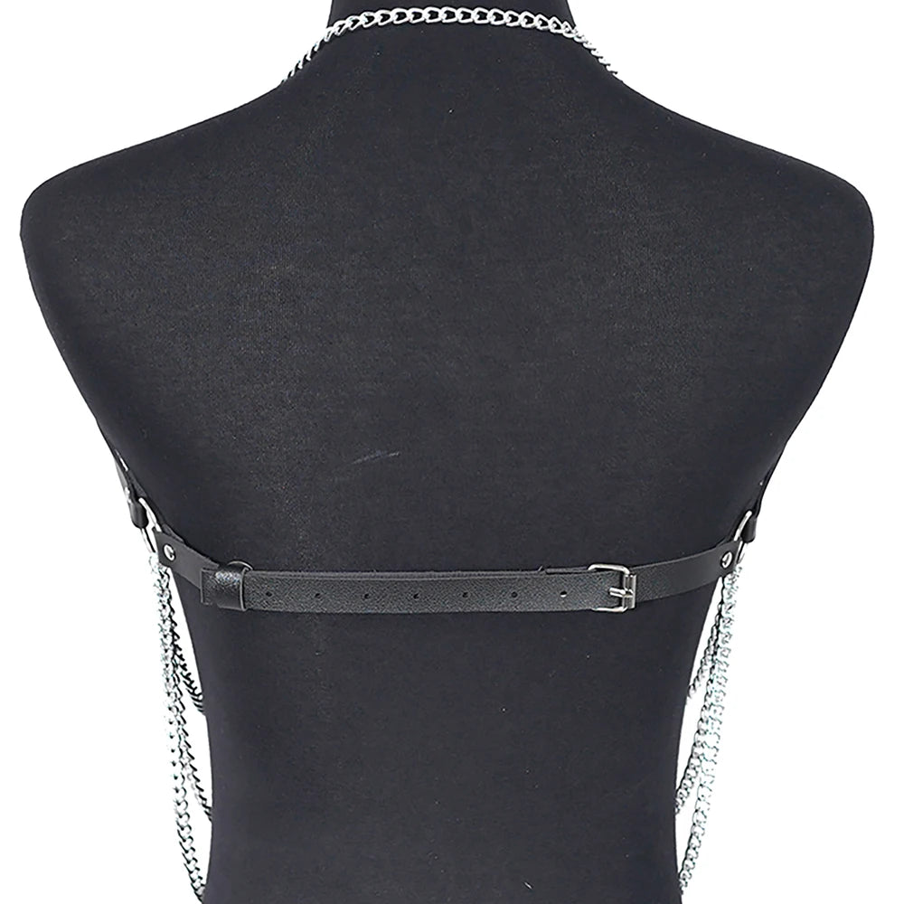 Women Sexy Harnss Belt Harness Corset Leather Lingerie Suspenders for Women Body Harness Gothic Fetish Clothing