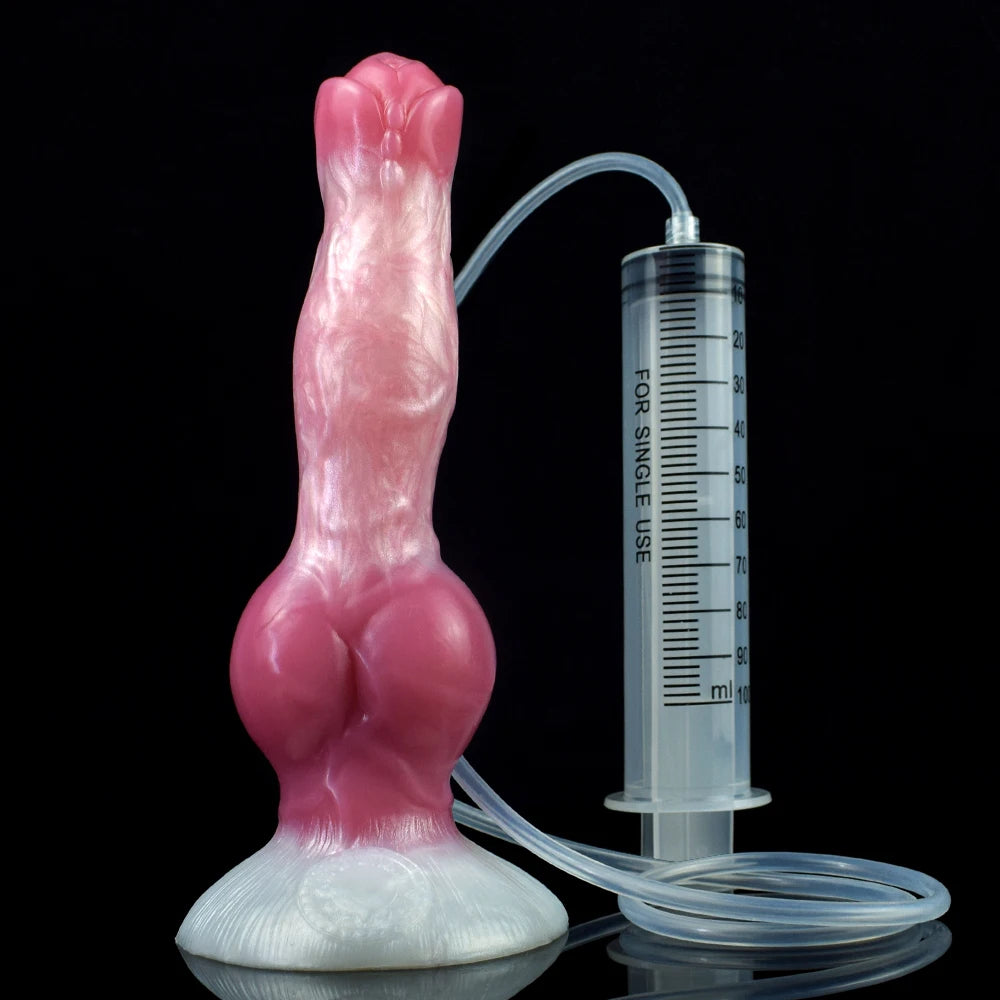 ASHBURN Ejaculation Large Knot Silicone with Squirting Function Strong Sucker