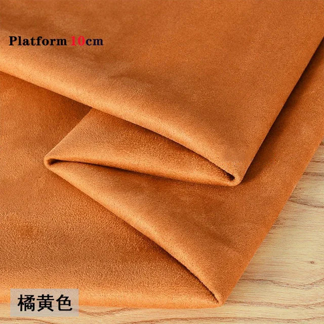 Women Pole Dance Shoes Training Protective Cover Overshoes Platform 10CM Sandals Protectors Suede Wear-Resist Boots Shoes Cover