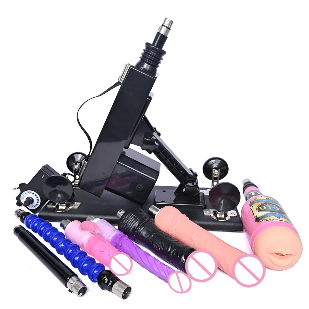 ASHBURN 3XLR Connector Sex Machine for Women and Men with Dildo Attachment Automatic Masturbation Machine Sex Toys Products