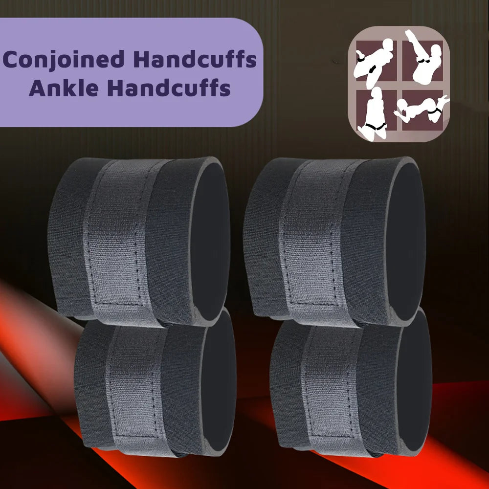 JIUAI Metal Anal Hook with Leather Collar Sexual Kits BDSM Erotic Bondage Restraint Game for Fetish Couples Adult Anal Sex Toys