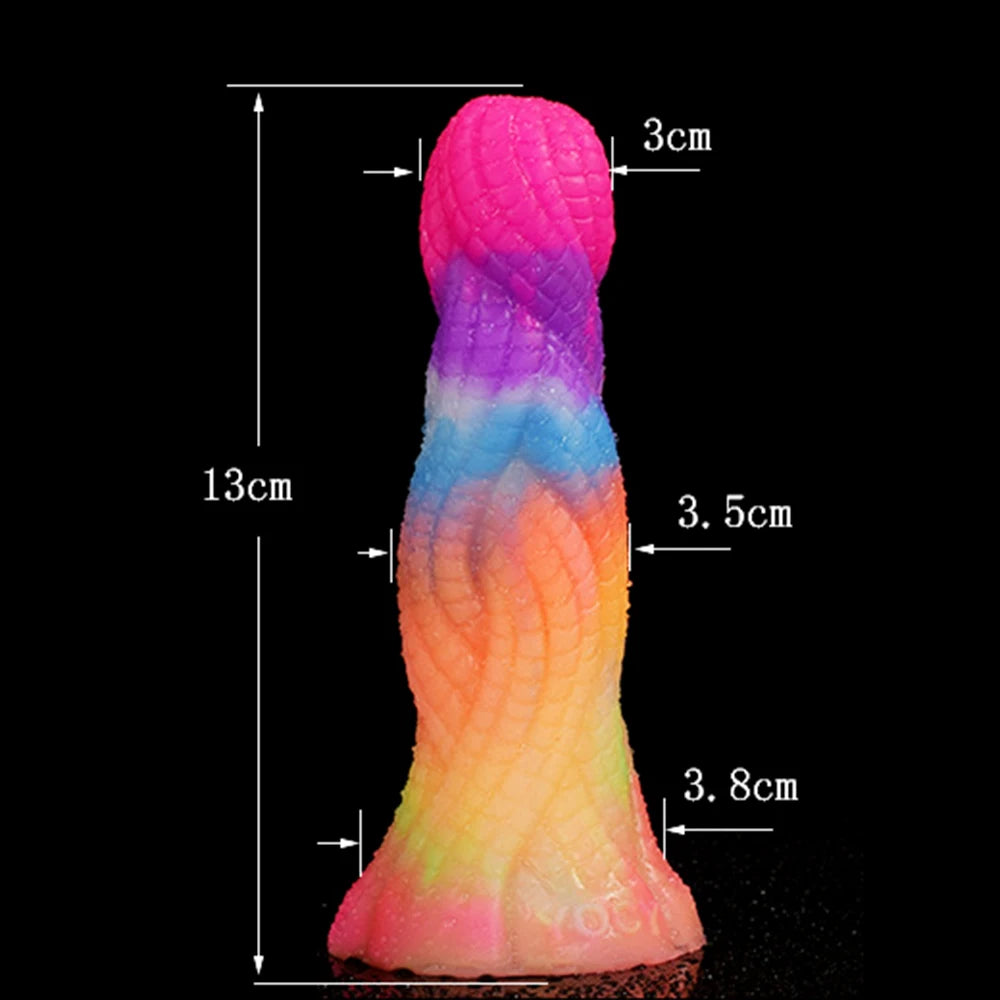 ASHBURN Remote Control Vibrator Luminous Dragon Dildo