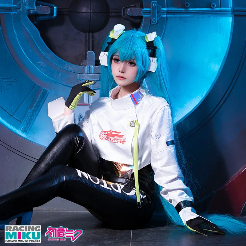 VOCALOIDD 2022 Racing MIKUU Cosplay Costume VOCALOID Cos GT Project Cosplay Racing Suits Mikuu Costume with Cosplay Wig