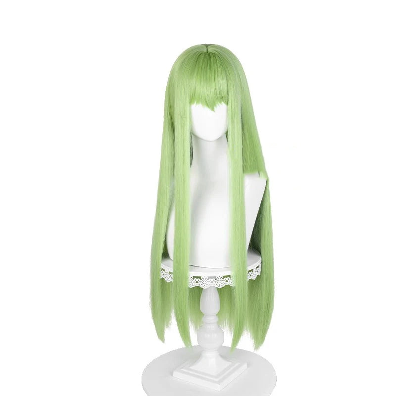 Battle Uniform Cosplay Costume PU Leather Big Sleeves Slim-Fit Jumpsuits Bunny Girl Outfit Halloween Role Play Wig Accessories