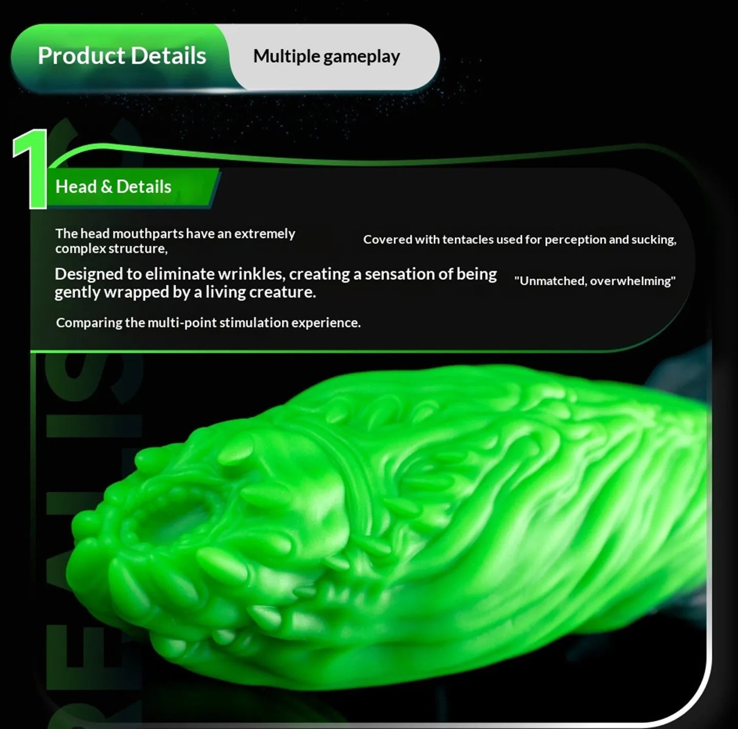 18 Huge Alien Tentacle Butt Plug Fantasy Anal Dildo Rear Stimulator Adult G-spot Sex Toys Waterproof Silicone Strong suction cup