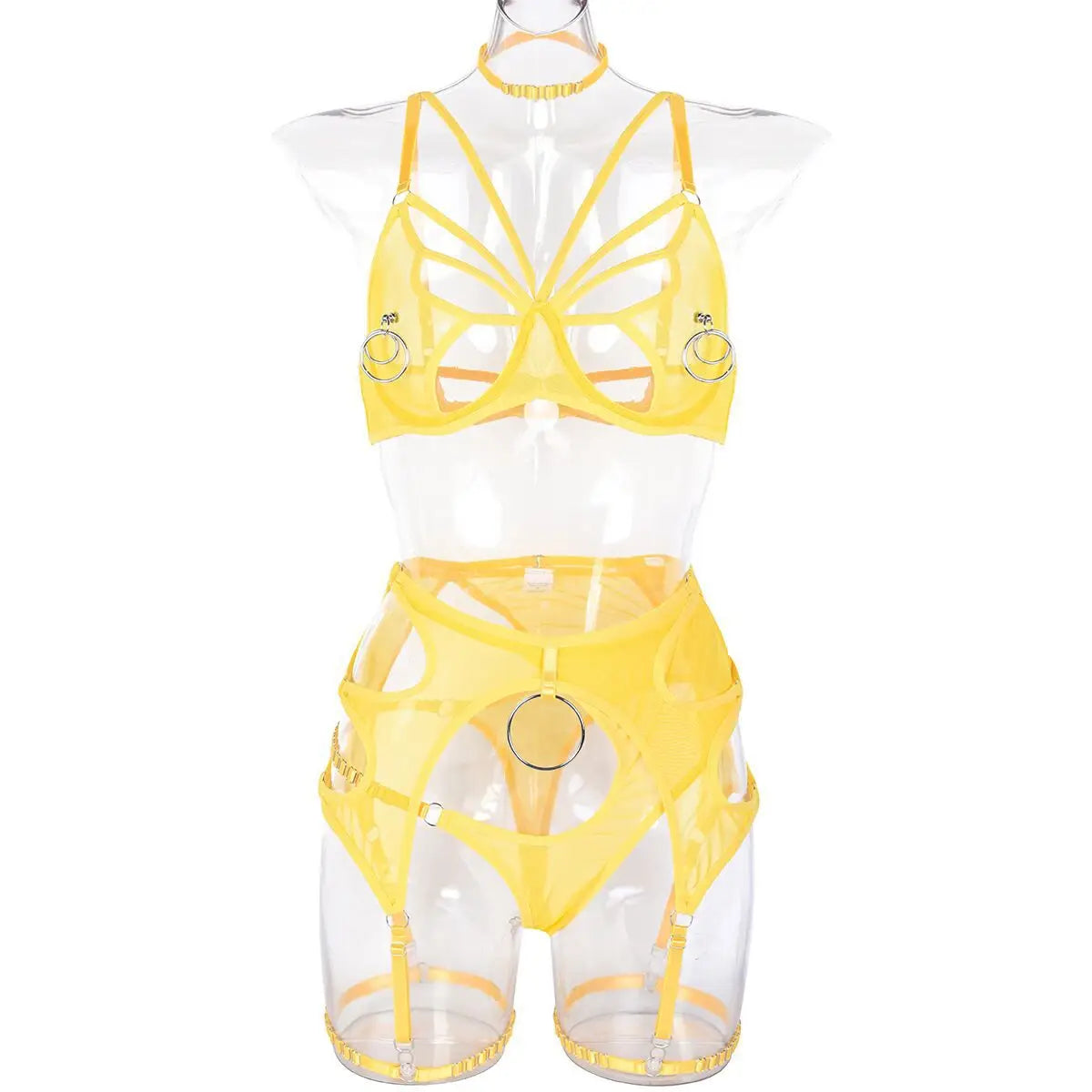 Lingerieset Dames Sexiest Bra Set Sexy Women's Underwear Woman Clothing Minimalist Bras Lingeries Sets With Garter and Stockings