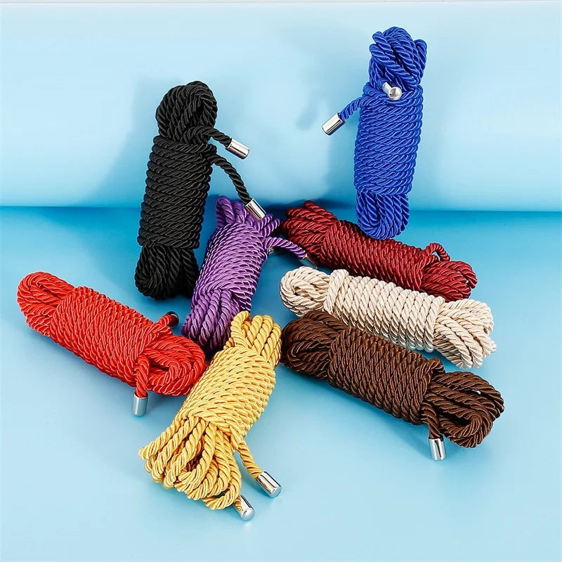 ASHBURNS Exotic Shibari Accessories of Handcuffs Bondage Soft Rope for Men Women Fetish Slave Role Play Binder Restraint Touch Tie Up Fun