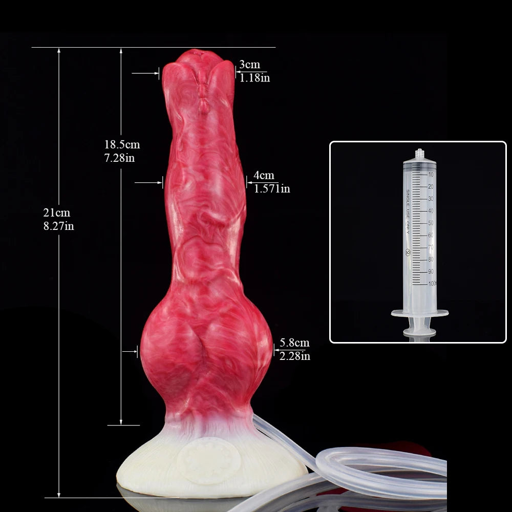 ASHBURN Inflatable Squirting Knot Dildos
