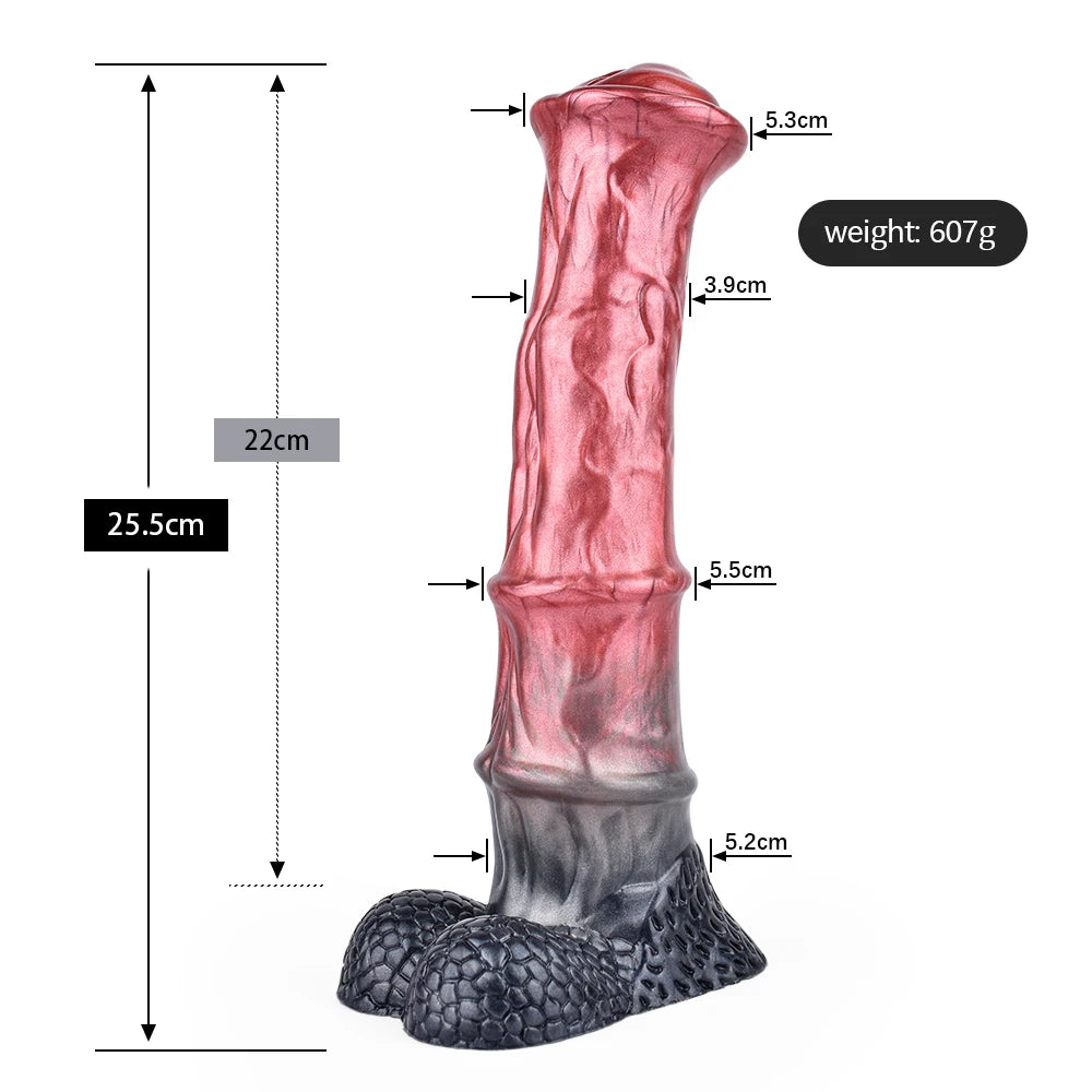 ASHBURN Huge 8.6 STALLION Dildo Liquid Silicone