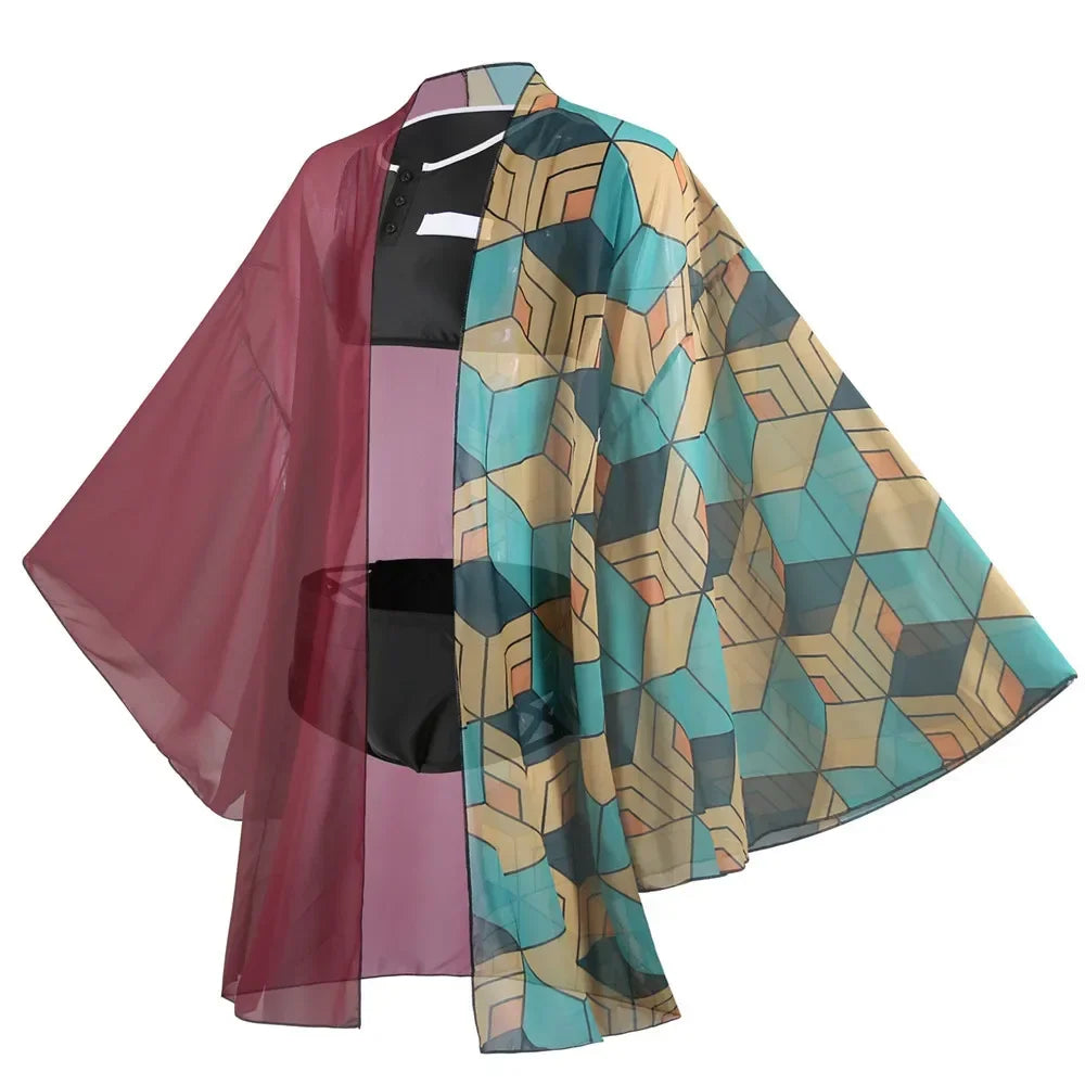 bilibili Demon Slayer Swimsuit Kochou Shinobu Kamado Tanjirou Nezuko Cosplay Costume Kimono Sexy Bikini Beach Swimwear