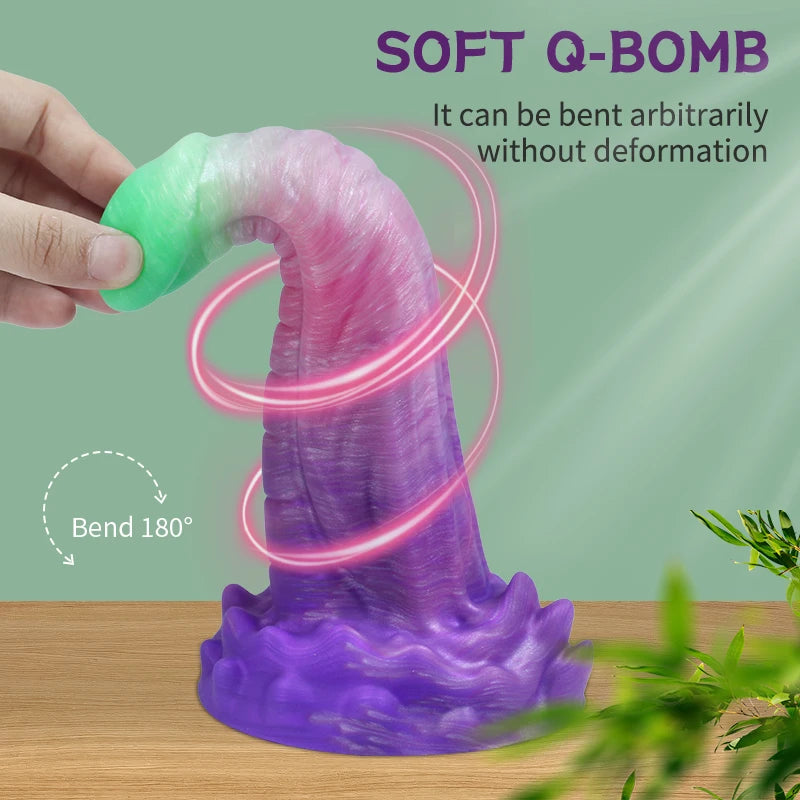 Monster Cobra Dildo Snake Shape Butt Plug Big Alien Penis with Powerful Suction Cup for Woman Vagina Massage for Anal Sex Toys