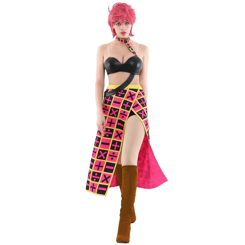 Women's Trish Una Cosplay Costume Golden Wind Trishi  Costume Halloween Costumes