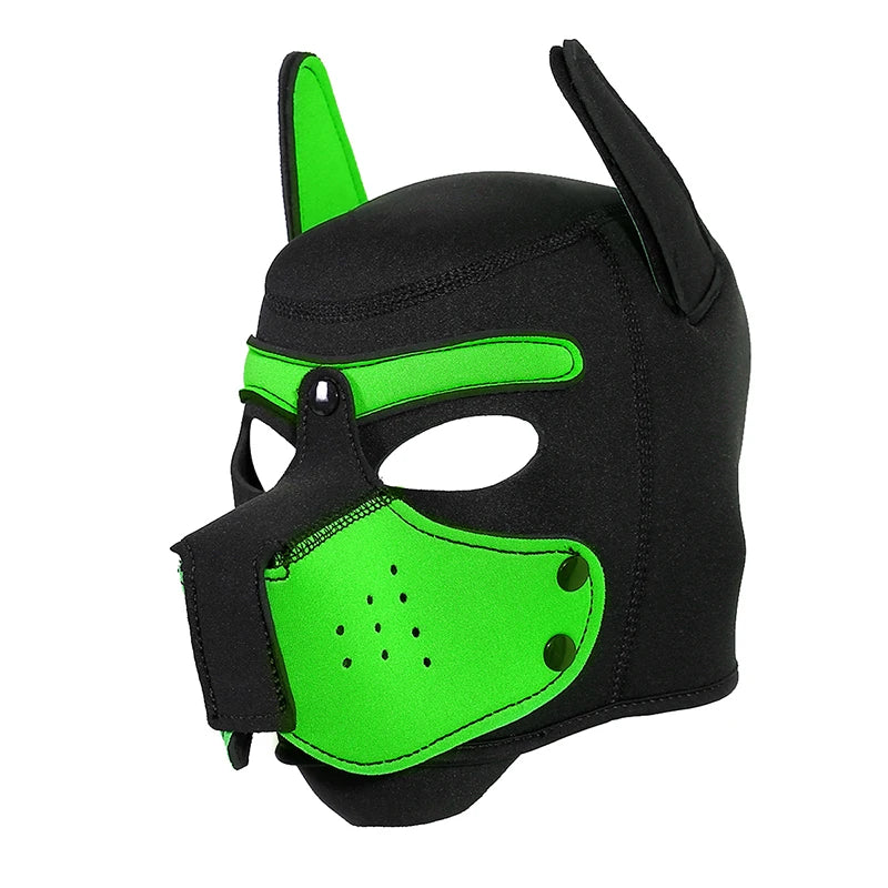 Dog Head Mask Removable Muzzle Hood Mask Cosplay Roleplay Party Gay Puppy Mask Bdsm Masks Masquerade Mask Sex Toys for Couples