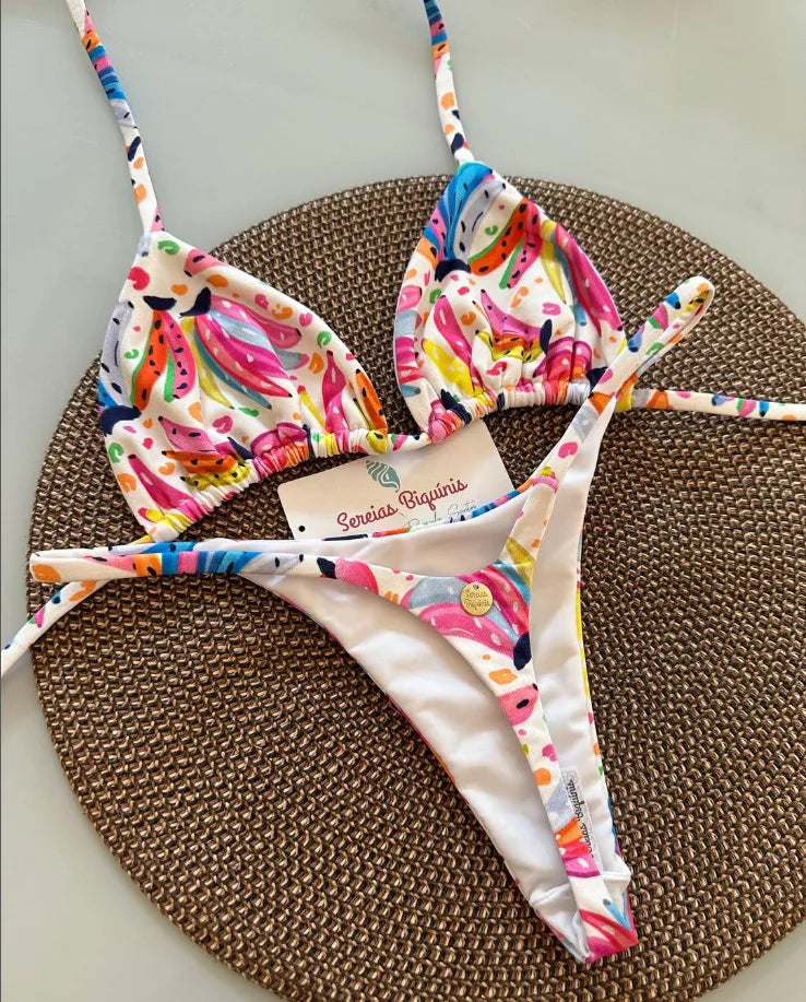 Two-pieces Thong Bathing Suit Biquinis