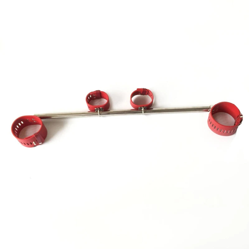 HESEKS BDSM Bondage Kit Spreader Bar Handcuffs Ankle Cuffs Fetish Restraints Set Sex Toys for Couples