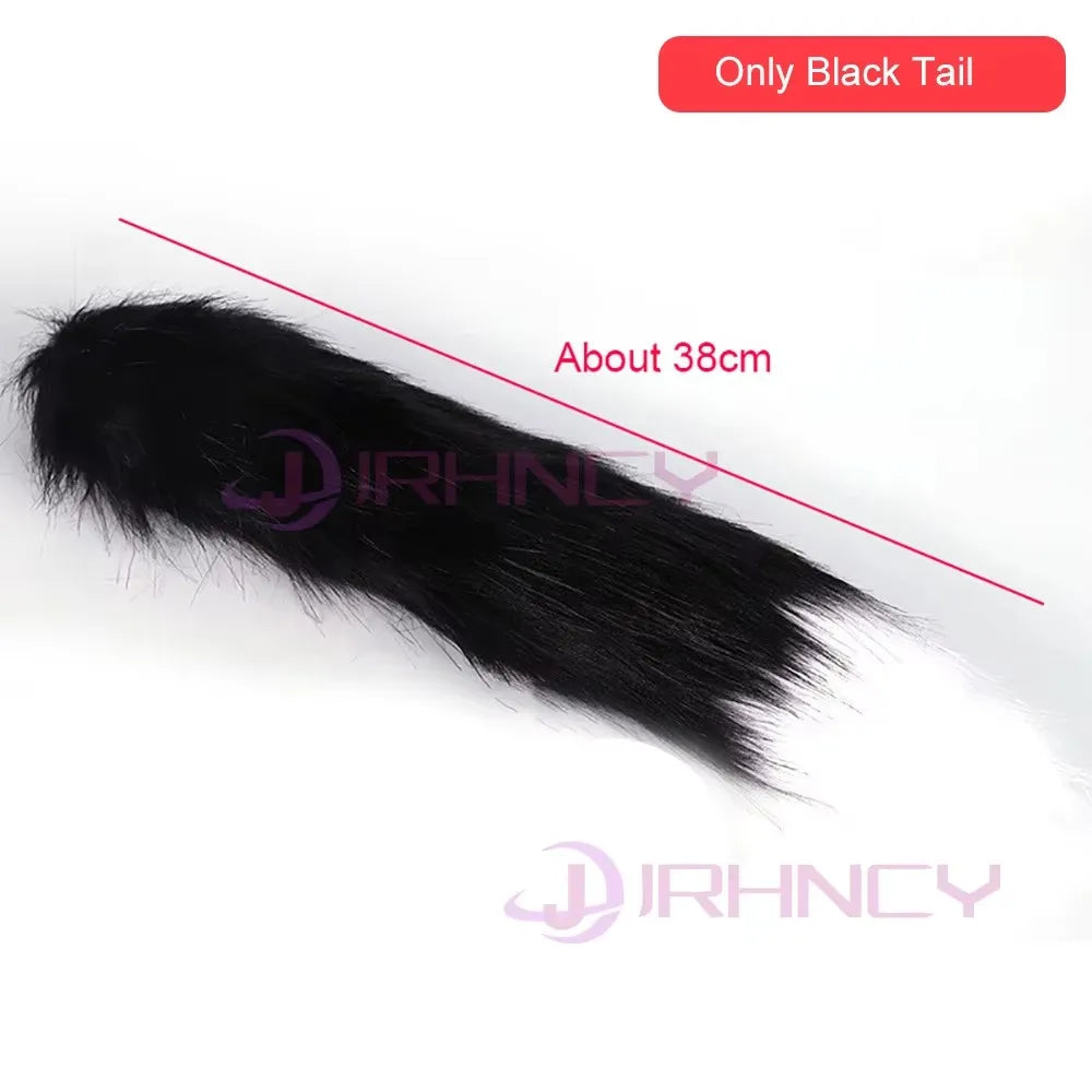 Dog Anal Plug with Tail BDSM Adult Sex Game Cosplay 18+ Anal Dildos for Women Men Silicone Soft Butt Plug Gay Sex Toys for Party
