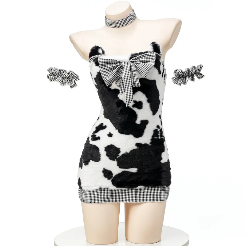 AniLV Animal Series Plush Warm Clothes Fox Tiger Wolf Chinese Panda Rabbit Cat Uniform Outfit Cosplay  Costume