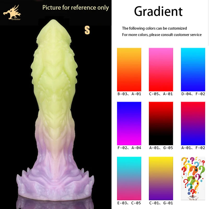 Nothosaur OPALEYE II Barbs Dildo Glowing Realistic Big Penis Huge Butt Plug Anal Sex Toy for Women