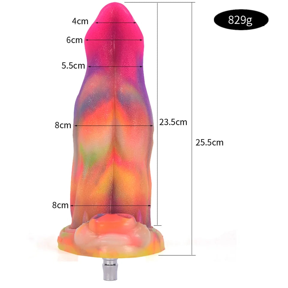 ASHBURN ROUGH BEAST Luminous Dildos for Vac-u-lock Sex Machine Dildo Glow In The Dark Night Color Fluorescent Dildos for Women Anal Toy