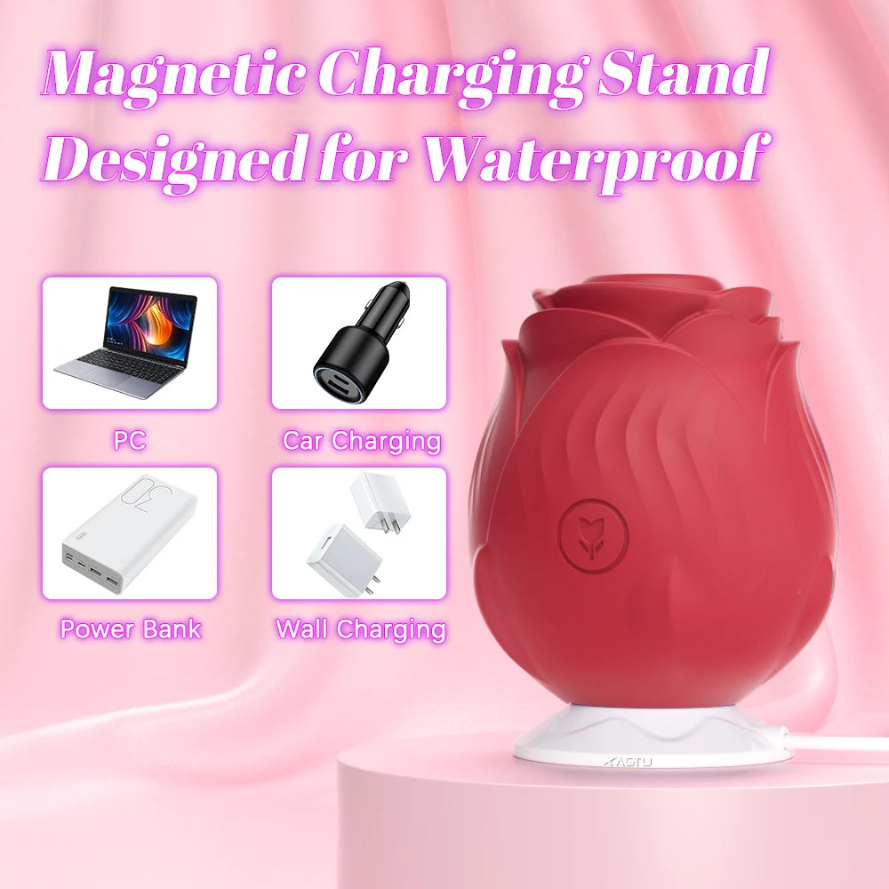 Sucking Vibrator for Women Vacuum Clitoris Stimulator Female Oral Nipple Clit Powerful Sucker Vibrating Adults Sex Rose-Toys