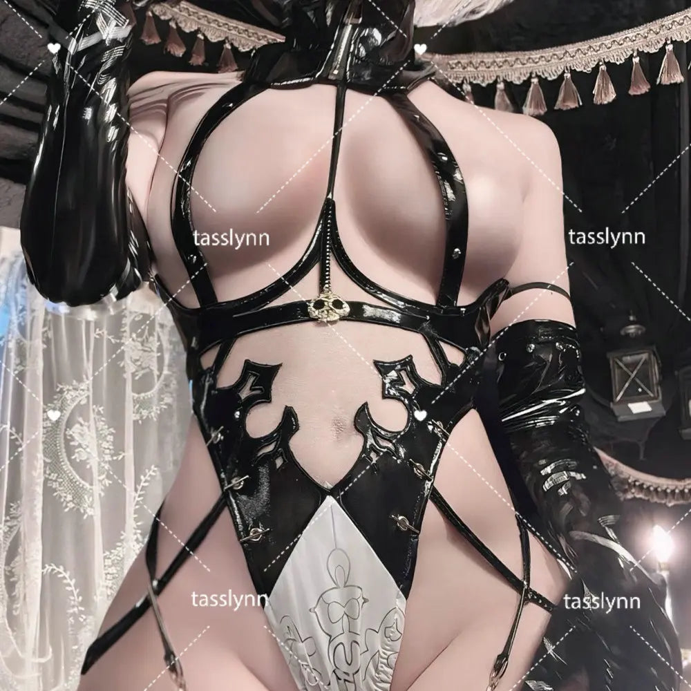 Nier Automata Cosplay Costume Yorha 2B Bunny Suit  Yorha 2B Waiter Cosplay Costumes Maid Costumes Anime Cosplay Dishwashe
