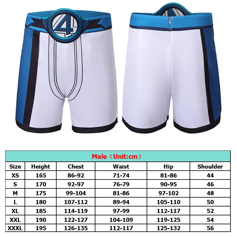 Susan Storm The Thing Cosplay Beach Blue White Suits Shorts Pants Movie Rivals Roleplay Bikini Costume Outfits Halloween Clothes