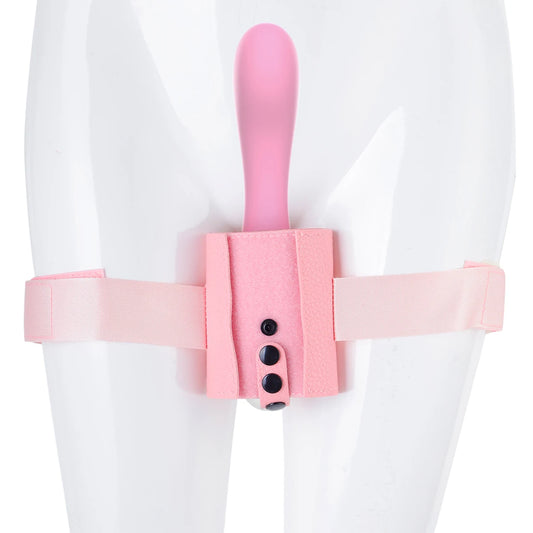 Dildo Strap-on Harness Hands-free Vibrator Fixing Strap Female Masturbation Thigh Cuffs Wearing Bondage for Woman Sex Tools