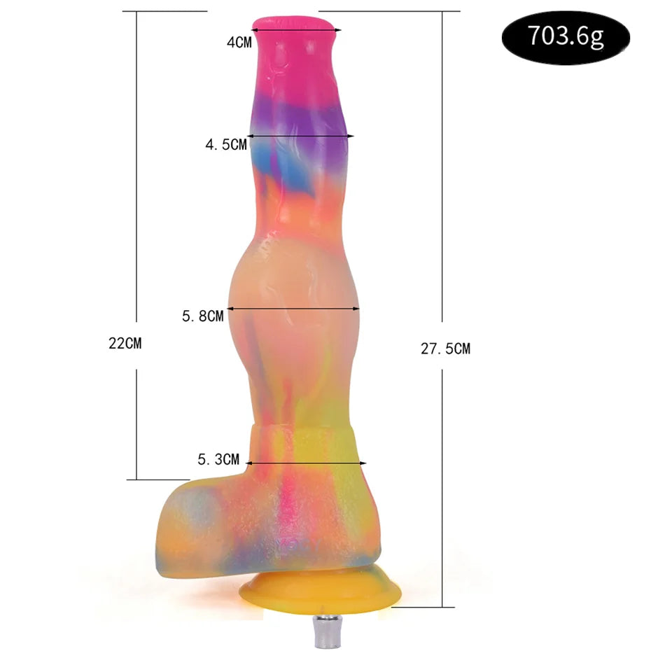 ASHBURN ROUGH BEAST Luminous Dildos for Vac-u-lock Sex Machine Dildo Glow In The Dark Night Color Fluorescent Dildos for Women Anal Toy