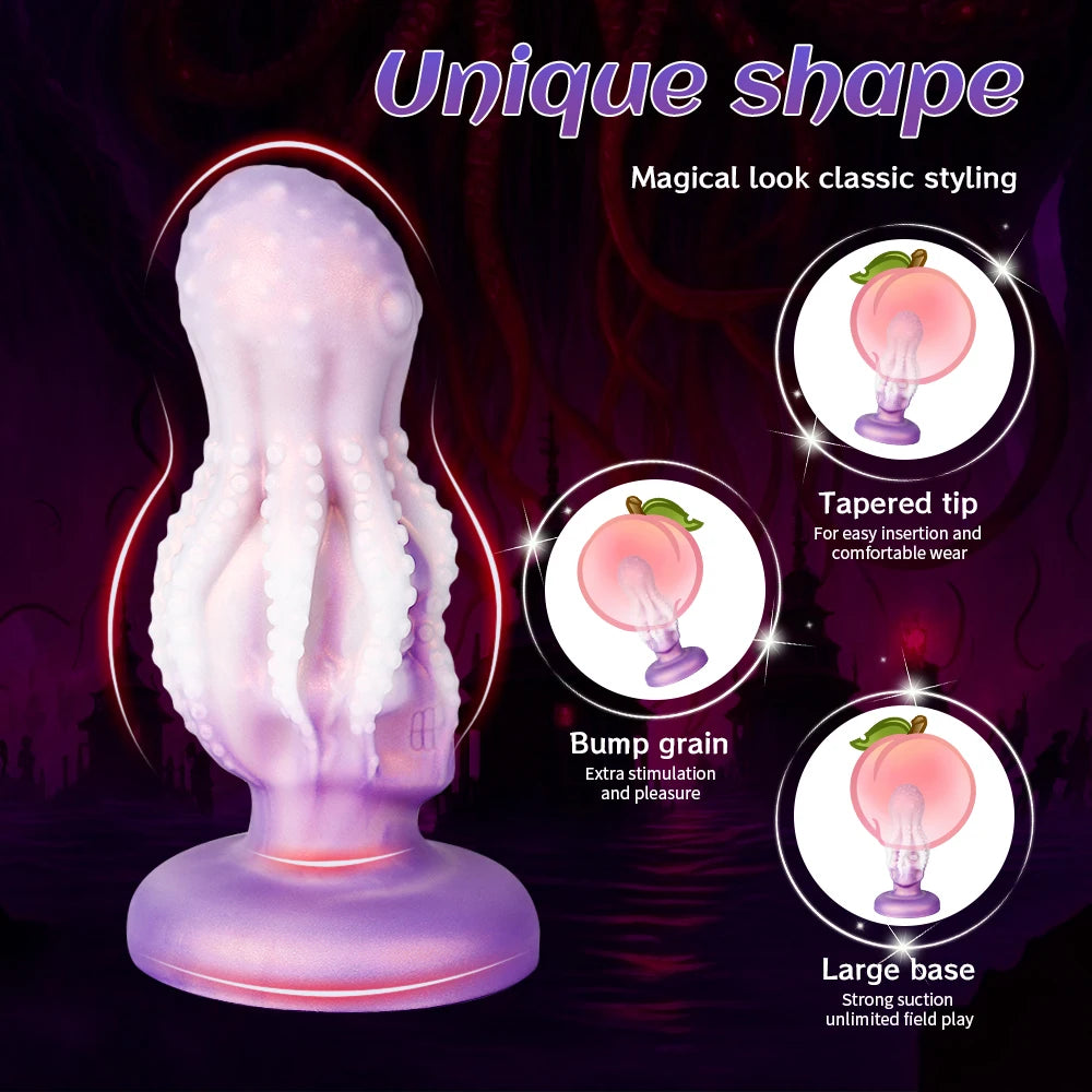Huge Simulated Octopus Alien Dildo Prostate Massage