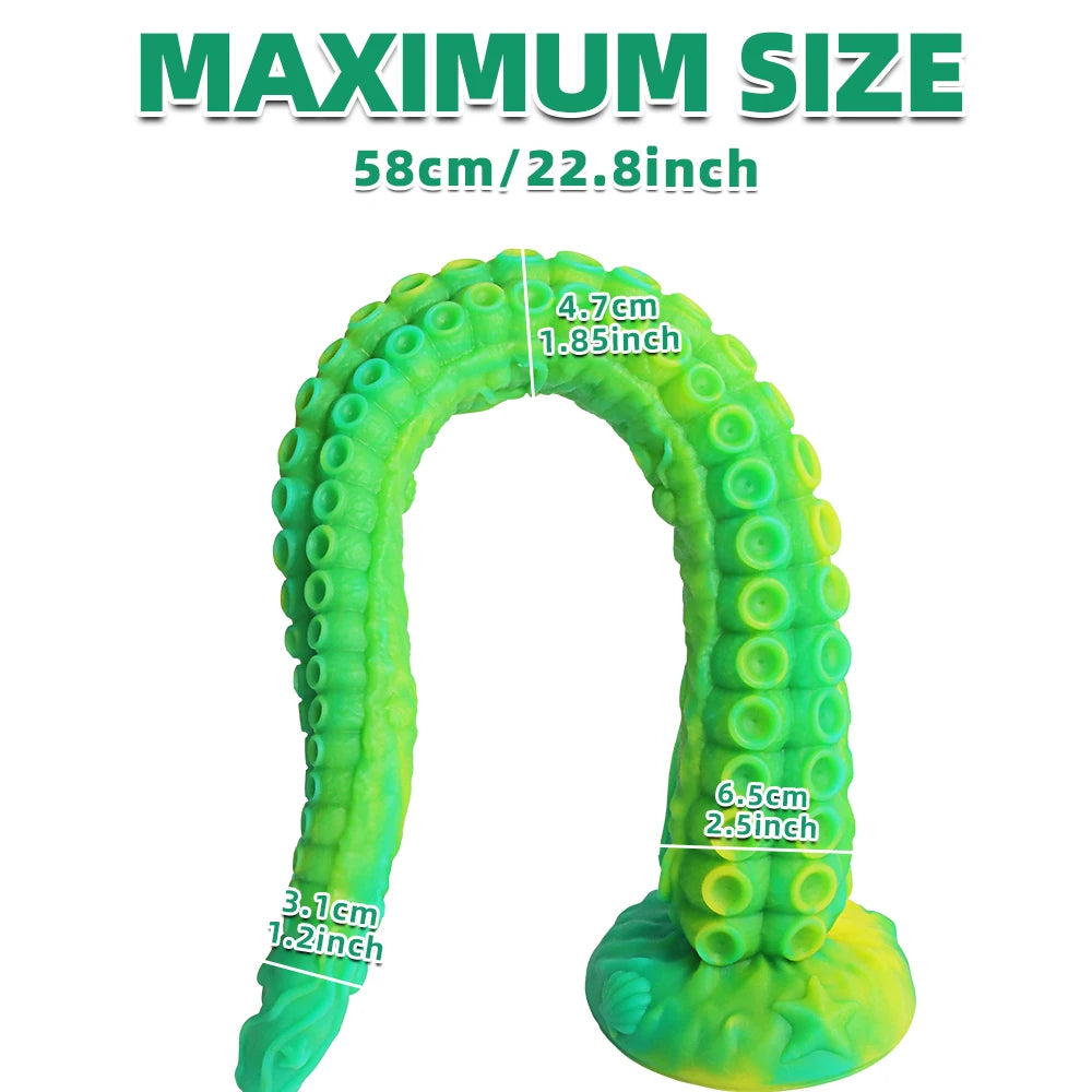 Octopus tentacles Dildo Soft Anal Plug Silicone Long Butt Plug Anus Expansion Prostate Massager Vagina Adult Sex Toys Sex Shop