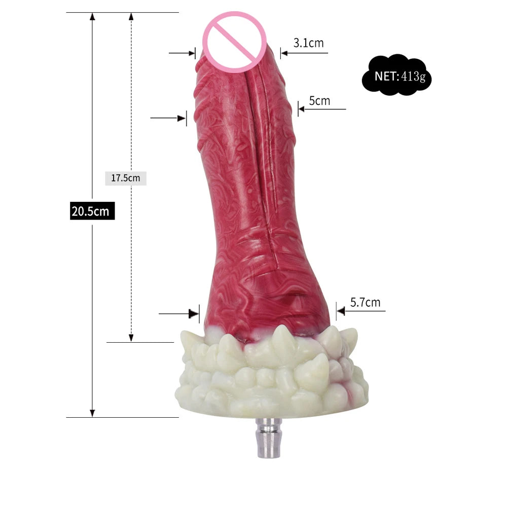 ROUGH BEAST Vac-U-Lock Sex Machine Dildo Attachment Silicone Anal Plug Simulation Erotic Sex Toys for Women and Men Masturbator