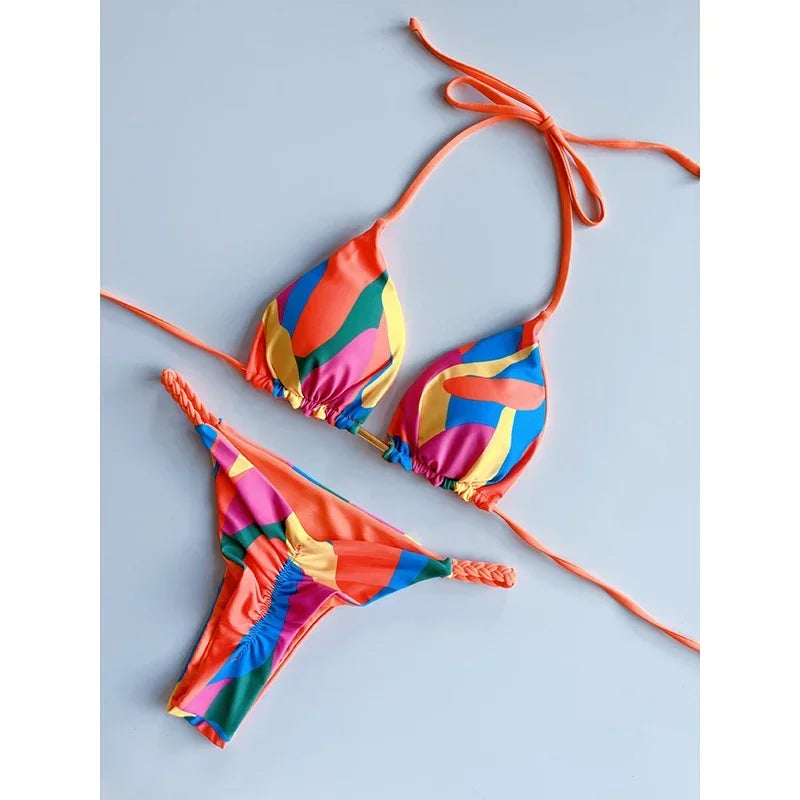 Two-pieces Thong Bathing Suit Biquinis