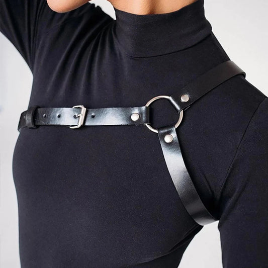 Women Fashion Harness Belt Chest Harness Corset Leather Lingerie Bondage Lingerie Goth Fetish Clothing Harness Women Accessorie