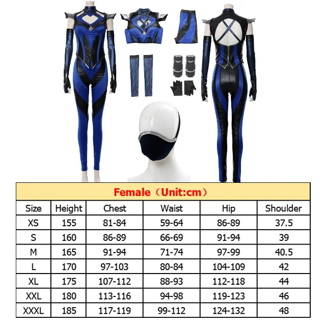 Kitana Mileena Katana Cosplay Game Mortal Cos Kombat Jumpsuit Mask Costume Women Swimsuit Bikini Halloween Carnival Party Suit
