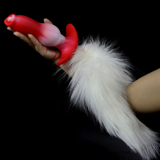 Sex Games Cosplay Anal Dildos with Fox Tail Butt Plug Sexy Cute for Women Couples Silicone Anal Plug Dog Dildos Men Butplug