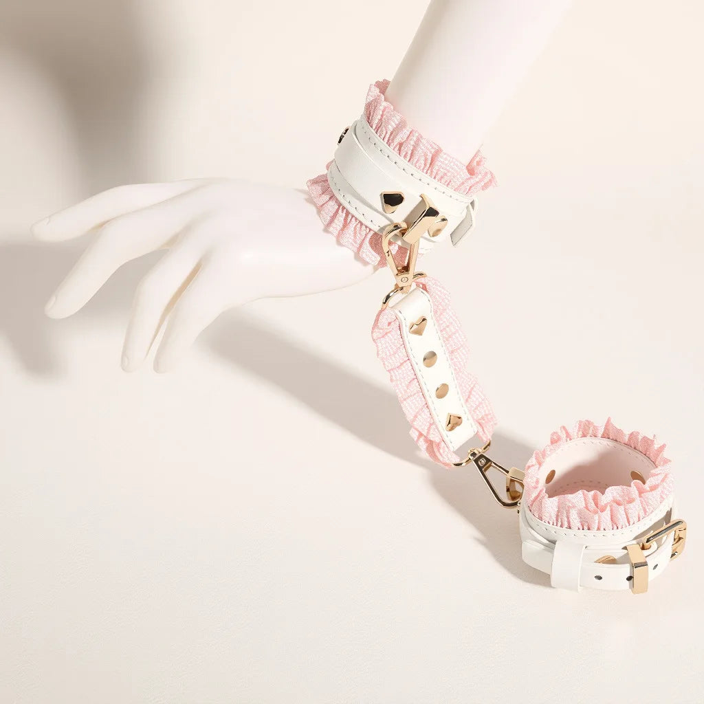 SM Fetish BDSM Bondage Erotic Toy Restraint Set Sex Toys For Women Handcuffs Collar Gag Eye Mask Hand Slap Couples Sex Tools