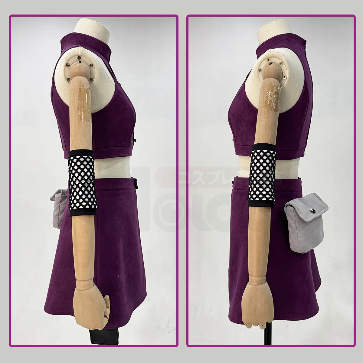 HOLOUN Anime Yamanaka Ino Cosplay Costume Top Skirt Waist Bag Leg Covers Cos Convention Daily Wear Gift