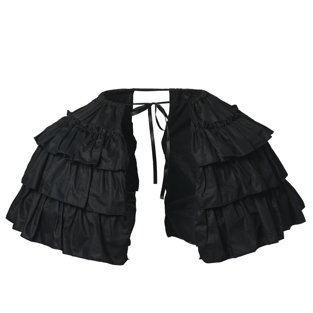 Baroque Pannier Petticoat Women Victorian Bustle Hoops Ruffled Cages Skirt Cosplay Lolita Underskirt Crinoline