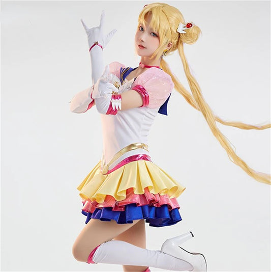 SAILOR MOON Tsukino Usagi Cosplay Costume 30th Anniversary Combat Suit Woman Christmas Cosplay Dress