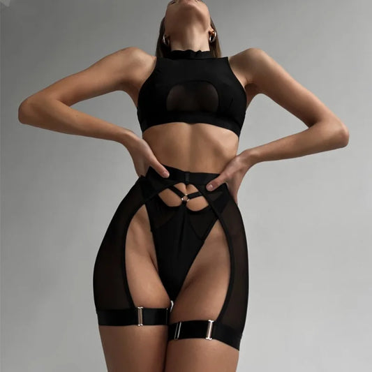 Sexy Female Lingerie Women Micro Underwear Wireless Underwear Stylish Perspective Solid Color Sexy Women's Bra Set New