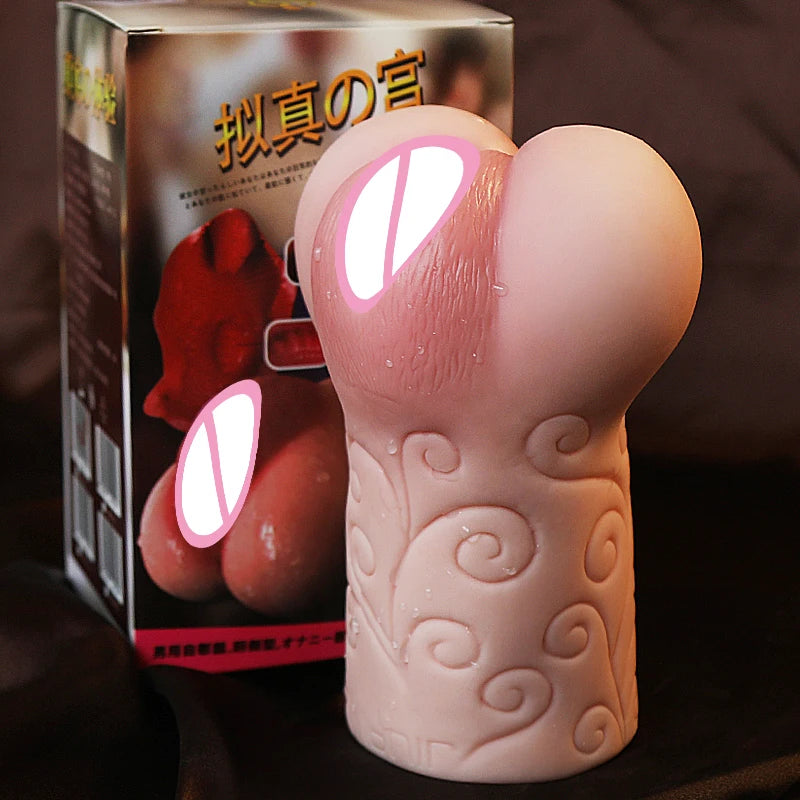 Soft Artificial Vagina Pocket Pusssy for Male Real Silicone Vagina Pocket Pussy Sucking Penis Sex Toys for Men Masturbator Pussy