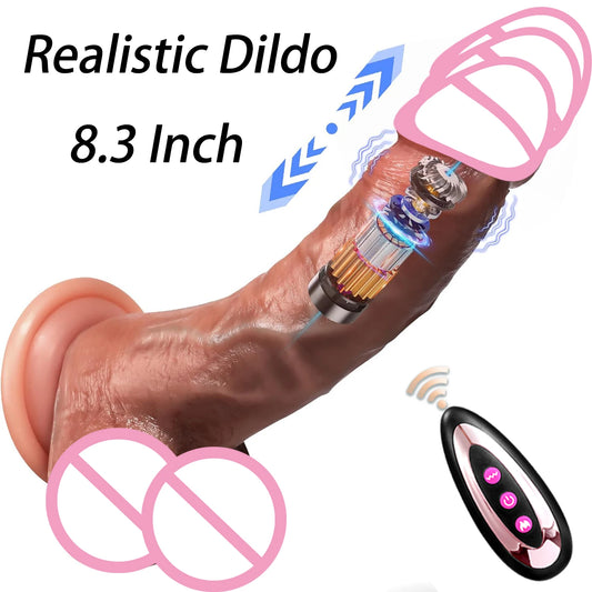 Realistic Dildos Vibration For Women Masturbation Sexy Adult Sex Toys Anal Plug Penetration Anal Thrusting Penis Dildo Vibrator