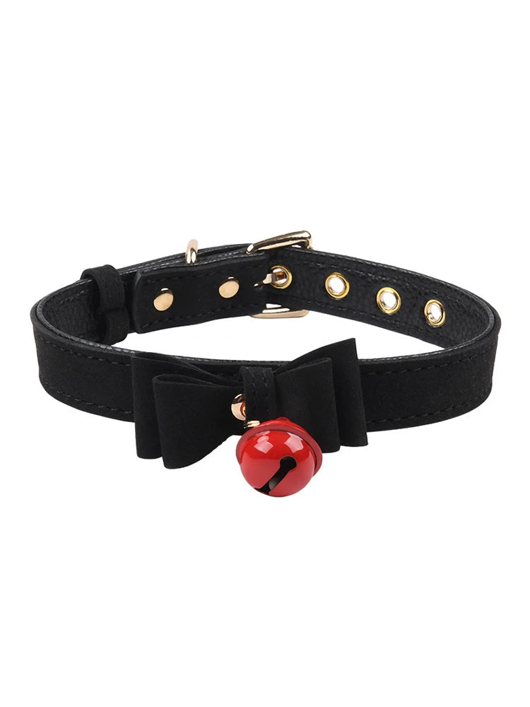 Erotic Bell Neck Collar Bondage Chain BDSM Fetish Stimulation Flirting Neck Strap Harness Sex Toy For Couple Cosplay Adult Games