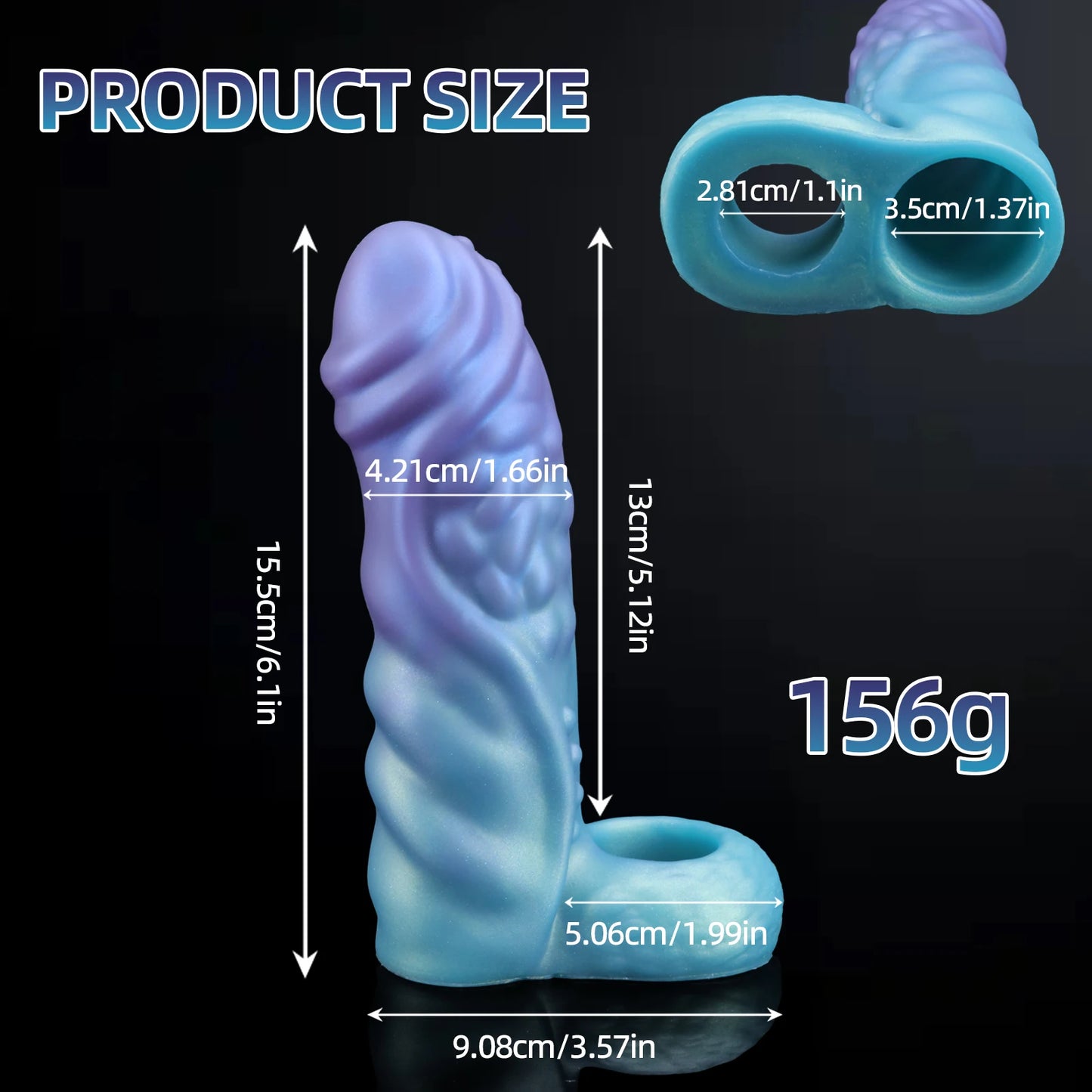 Dildo anal plug Wearable Alien Penis for Male Penis Enlargement and Delayed Ejaculation G-Point Massage Prostate Stimulation 18+